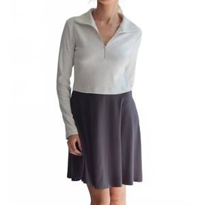 NEW SAVRAE quinn mix media dress in multi